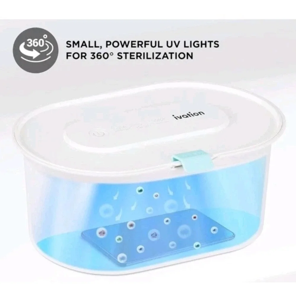 NuvoMed UV Sterilizer Box, Eliminates Up To 99% Of Germs & Bacteria NEW SEALED